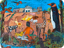 peintures réalisées à Bobo Dioulasso